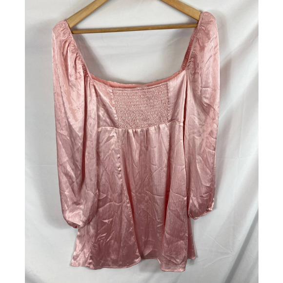 ASTR the Label Long Sleeve Empire Waist Mini Dress size large - Picture 6 of 6